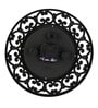 Black & Silver Plastic Vintage Modern Wall Clock