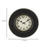 Black Plastic Vintage Modern Wall Clock