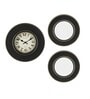 Black Plastic Vintage Modern Wall Clock