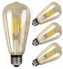 Vintage 4 Watts E-27 Holder (Set of 4) LED Bulb