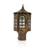 Vintage Antique Outdoor Post Light with Classic Golden Finish