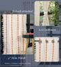 Vintage Braid Burnt Orange Embroidery Cotton Curtains for Door Pack of 1