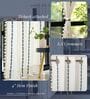 Vintage Braid Indigo Embroidery Cotton Curtains for Long Door Pack of 1