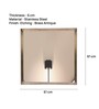 Vintage Brass Stainless Steel Mirror
