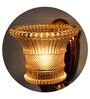 Vintage Brass Wall Sconce with Crystal Pendant and Decorative
