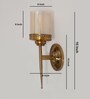 Vintage Brass Wall Sconce with Decorative Cutout Design