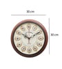 Vintage Brown Wood & MDF Wall Clock
