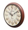 Vintage Brown Wood & MDF Wall Clock