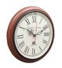 Vintage Brown Wood & MDF Wall Clock