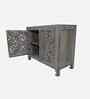 Vintage Solid Wood Hand Carved Sideboard in Grey Finish