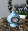 Vintage Clock 250ml Blue Ceramic Soap Dispenser