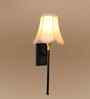 Vintage Cone/Drum Shade 6 Inch Wall Light   Old-World Charm Lighting-(off-white)