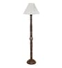 Vintage Cotton Shade Wood Floor Lamp
