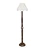 Vintage Cotton Shade Wood Floor Lamp