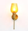 Vintage Crackled Glass Golden Finish Wall Sconce