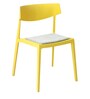 Vintage Cafe Chair in Yellow Colour