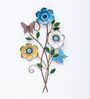 Vintage Floral Multicolour Handmade Metal Wall Art