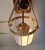 Vintage Gold Cage Lantern Wall Light