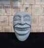 Vintage Hand Carved Mango Wood Laughing Head Figurine