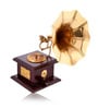 Brown & Gold Vintage Handmade Gramophone Showpiece