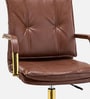 Vintage Home Faux Leather Executive Chair In Brown Colour