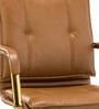 Vintage Home Faux Leather Executive Chair In Tan Colour