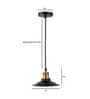 Vintage Industrial Black Matt Metal Hanging Light
