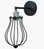 Vintage Industrial Nickle Adjustable Socket Metal Wall Sconce