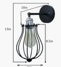 Vintage Industrial Nickle Adjustable Socket Metal Wall Sconce