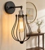 Vintage Industrial Nickle Adjustable Socket Metal Wall Sconce
