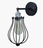 Vintage Industrial Nickle Adjustable Socket Metal Wall Sconce