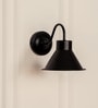 Vintage Industrial Wall Lamp Black Polished