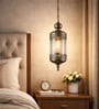 Vintage Lantern Hanging Light   Antique Brass Pendant Fixture