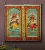 Vintage Multicolour Engineered Wood Wall Plate