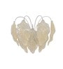 Vintage Murano Glass Golden Dust Finish Leaves And Chrome Finish Metal Wall Light