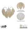 Vintage Murano Glass Golden Dust Finish Leaves And Chrome Finish Metal Wall Light