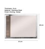 Vintage Nickel Stainless Steel Mirror