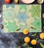 Vintage Ornate Flowers  Multicolor (18 x 12) Velvet (Set of 6) Table Placemat