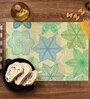 Vintage Ornate Flowers  Multicolor (18 x 12) Velvet (Set of 6) Table Placemat