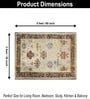 Vintage Printed Polyester 3 X 5 Feet Machine Made Carpet