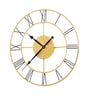 Vintage Roman Classic Gold Metal Wall Clock