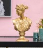 Vintage Roman Lady Gold Resin Figurine