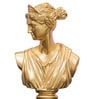 Vintage Roman Lady Gold Resin Figurine