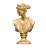 Vintage Roman Lady Gold Resin Figurine