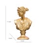 Vintage Roman Lady Gold Resin Figurine