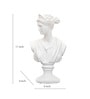 Vintage Roman Lady White Resin Figurine