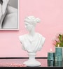 Vintage Roman Lady White Resin Figurine