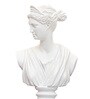 Vintage Roman Lady White Resin Figurine