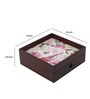 Vintage Roses & Birds Brown MDF Wood Cutlery Holder
