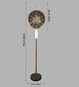 Vintage Skeleton Clock Floor Lamp with 3 Light Modes